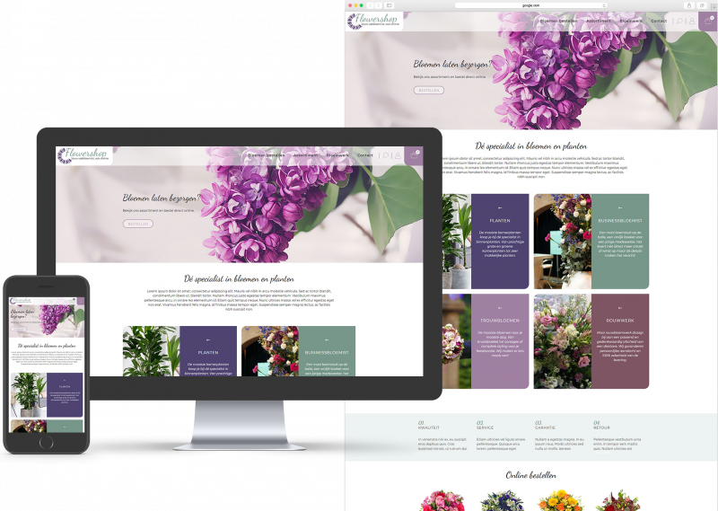 Website template voor MKB, Bezorgen