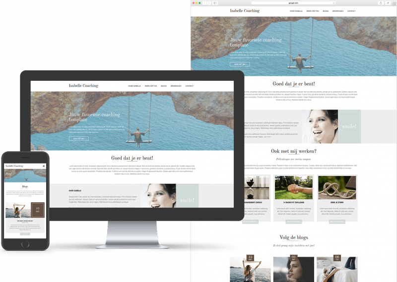 Website template voor Coaching